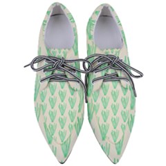 Watercolor Seaweed Pointed Oxford Shoes by ConteMonfrey