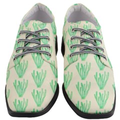 Watercolor Seaweed Women Heeled Oxford Shoes by ConteMonfrey