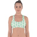 Watercolor Seaweed Cross Back Hipster Bikini Top  View1