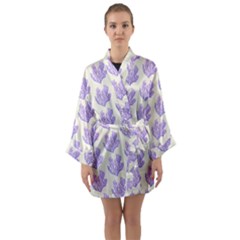 Seaweed Clean Long Sleeve Satin Kimono by ConteMonfrey