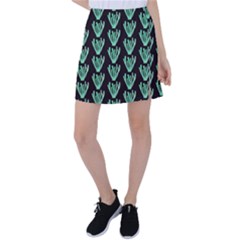 Watercolor Seaweed Black Tennis Skirt by ConteMonfrey