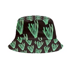 Watercolor Seaweed Black Inside Out Bucket Hat by ConteMonfrey