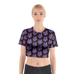 Black Seaweed Cotton Crop Top by ConteMonfrey