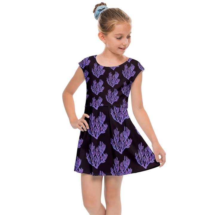 Black Seaweed Kids  Cap Sleeve Dress