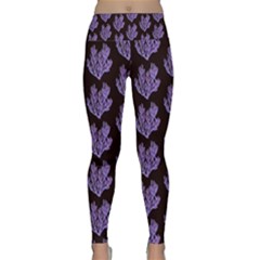 Black Seaweed Lightweight Velour Classic Yoga Leggings by ConteMonfrey