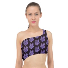 Black Seaweed Spliced Up Bikini Top  by ConteMonfrey