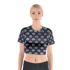 Cute Sea Shells  Cotton Crop Top by ConteMonfrey