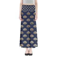 Cute Sea Shells  Full Length Maxi Skirt by ConteMonfrey