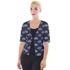 Cute Sea Shells  Cropped Button Cardigan by ConteMonfrey