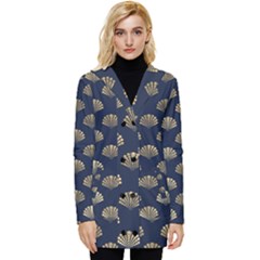 Cute Sea Shells  Button Up Hooded Coat  by ConteMonfrey