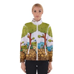 Natural Disaster Flood Earthquake Women s Bomber Jacket by Jancukart