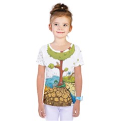 Natural Disaster Flood Earthquake Kids  One Piece Tee