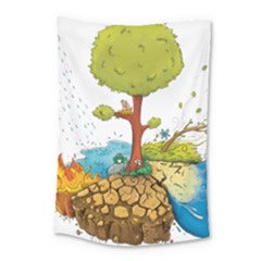 Natural Disaster Flood Earthquake Small Tapestry