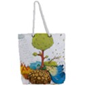 Natural Disaster Flood Earthquake Full Print Rope Handle Tote (Large) View2