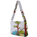 Natural Disaster Flood Earthquake Full Print Messenger Bag (S) View2