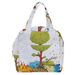 Natural Disaster Flood Earthquake Boxy Hand Bag