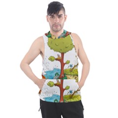 Natural Disaster Flood Earthquake Men s Sleeveless Hoodie by Jancukart