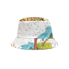 Natural Disaster Flood Earthquake Inside Out Bucket Hat (kids)