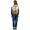 Natural Disaster Flood Earthquake Kid s Short Button Up Puffer Vest	 View4