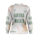 Hakuna Matata Tropical Leaves With Inspirational Quote Women s Sweatshirt View2