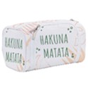 Hakuna Matata Tropical Leaves With Inspirational Quote Toiletries Pouch View2