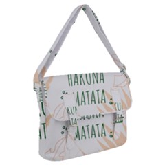 Hakuna Matata Tropical Leaves With Inspirational Quote Buckle Messenger Bag