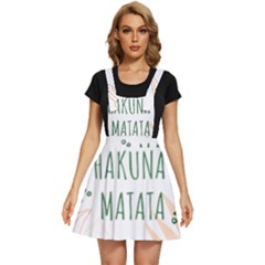 Hakuna Matata Tropical Leaves With Inspirational Quote Apron Dress