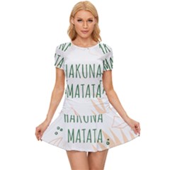 Hakuna Matata Tropical Leaves With Inspirational Quote Women s Sports Wear Set by Jancukart