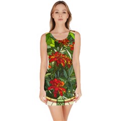 Flower Stained Glass Window Bodycon Dress