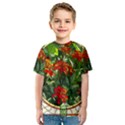 Flower Stained Glass Window Kids  Sport Mesh Tee View1