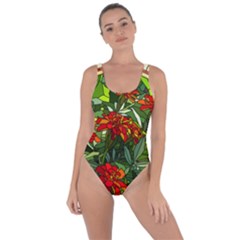 Flower Stained Glass Window Bring Sexy Back Swimsuit