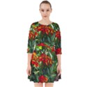 Flower Stained Glass Window Smock Dress View1