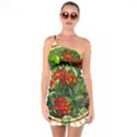 Flower Stained Glass Window One Soulder Bodycon Dress View1