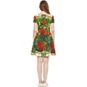 Flower Stained Glass Window Inside Out Cap Sleeve Dress View2