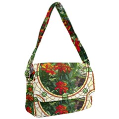 Flower Stained Glass Window Courier Bag