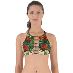 Flower Stained Glass Window Perfectly Cut Out Bikini Top