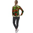 Flower Stained Glass Window Women s Long Sleeve Raglan Tee View2