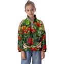 Flower Stained Glass Window Kids  Half Zip Hoodie View1