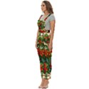 Flower Stained Glass Window Women s Pinafore Overalls Jumpsuit View2