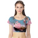 Gondola Ride   Short Sleeve Crop Top View1