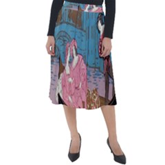 Gondola Ride   Classic Velour Midi Skirt  by ConteMonfrey