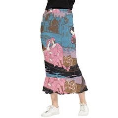 Gondola Ride   Maxi Fishtail Chiffon Skirt by ConteMonfrey