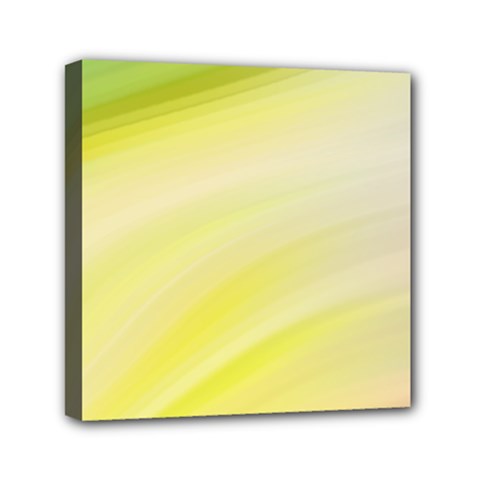 Gradient Green Yellow Mini Canvas 6  X 6  (stretched) by ConteMonfrey