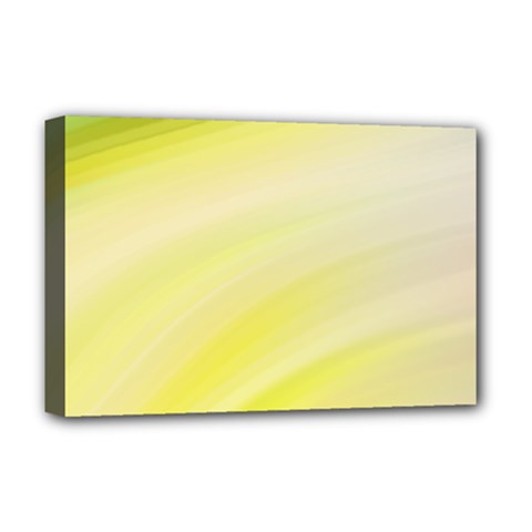 Gradient Green Yellow Deluxe Canvas 18  X 12  (stretched) by ConteMonfrey