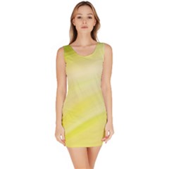 Gradient Green Yellow Bodycon Dress by ConteMonfrey