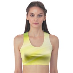 Gradient Green Yellow Sports Bra by ConteMonfrey