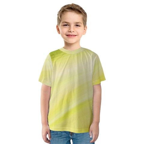 Gradient Green Yellow Kids  Sport Mesh Tee by ConteMonfrey