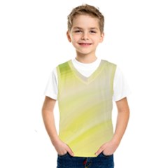 Gradient Green Yellow Kids  Basketball Tank Top by ConteMonfrey