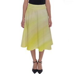 Gradient Green Yellow Perfect Length Midi Skirt by ConteMonfrey