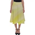 Gradient green yellow Perfect Length Midi Skirt View1